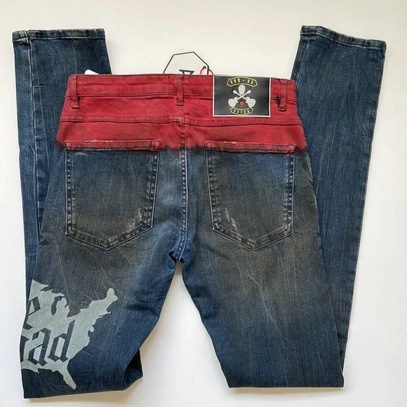 Alchemist Holt Etched Dip Dyed Jeans × 129